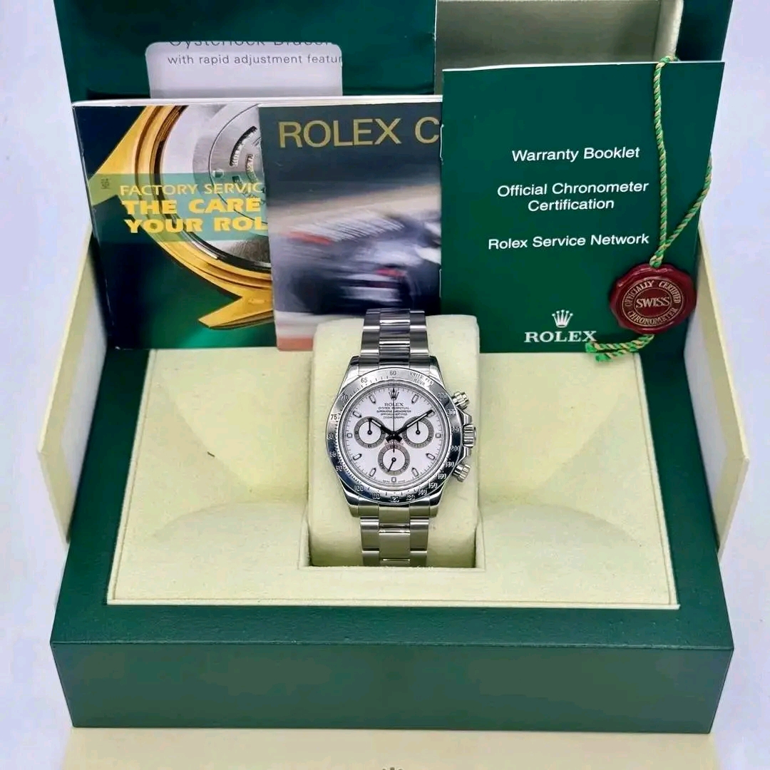 Rolex Cosmograph Daytona 116520 Stainless Stee White Dial